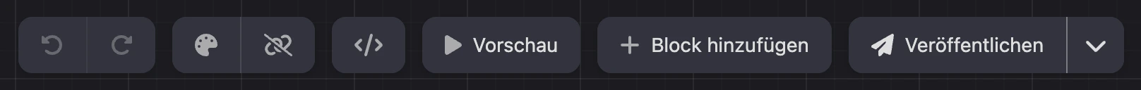 Leiste über der Karte