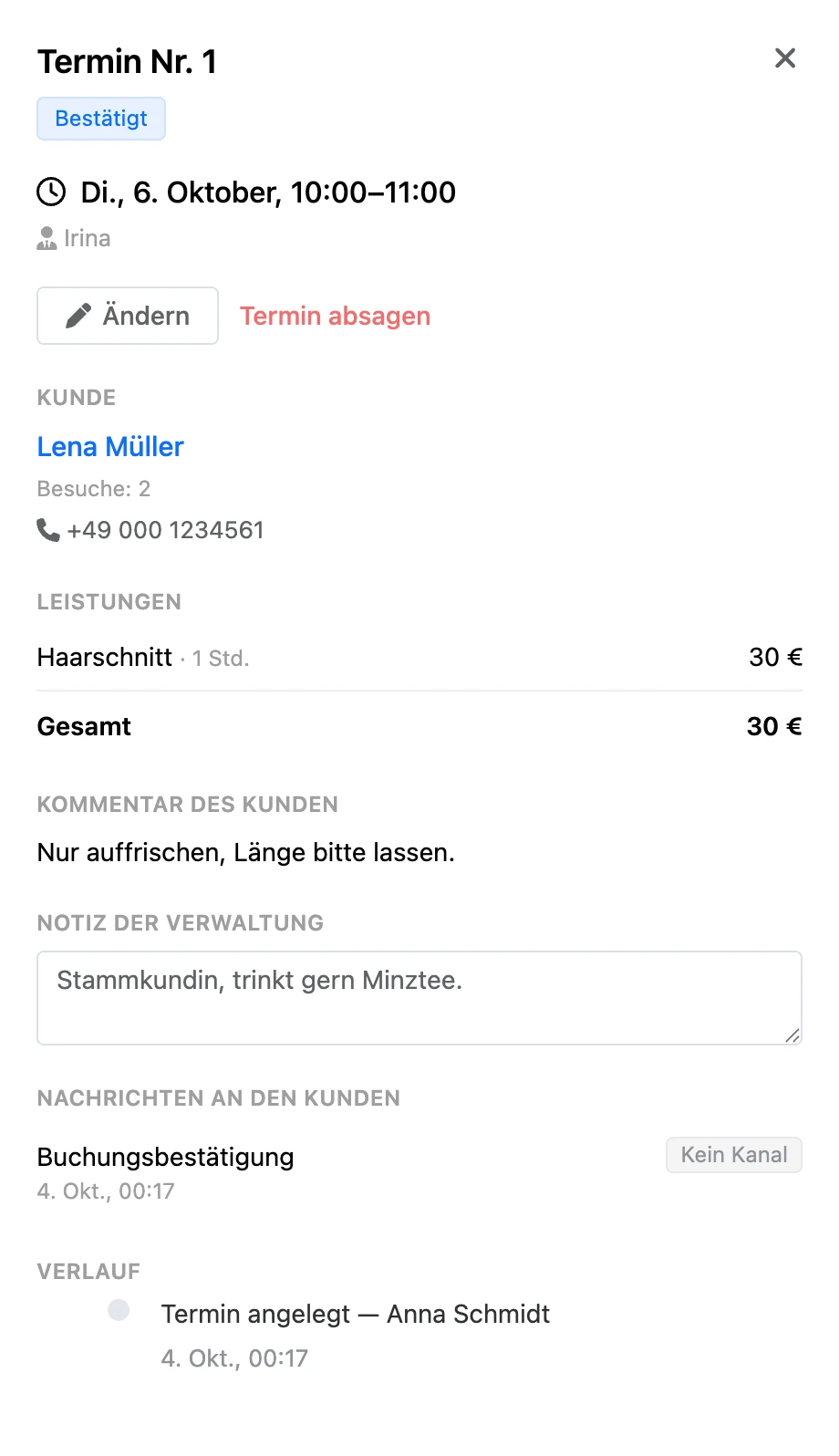 Terminkarte
