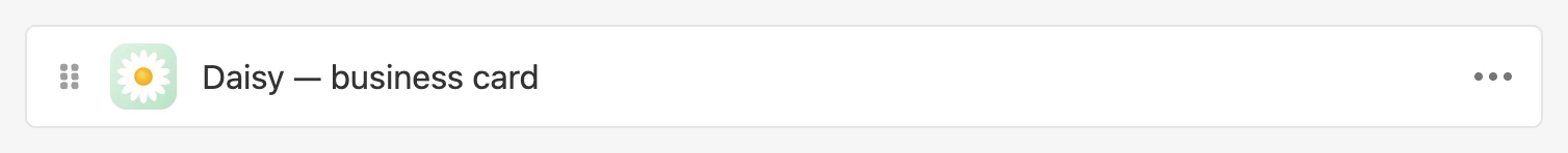 The landing page icon in the list of landing pages