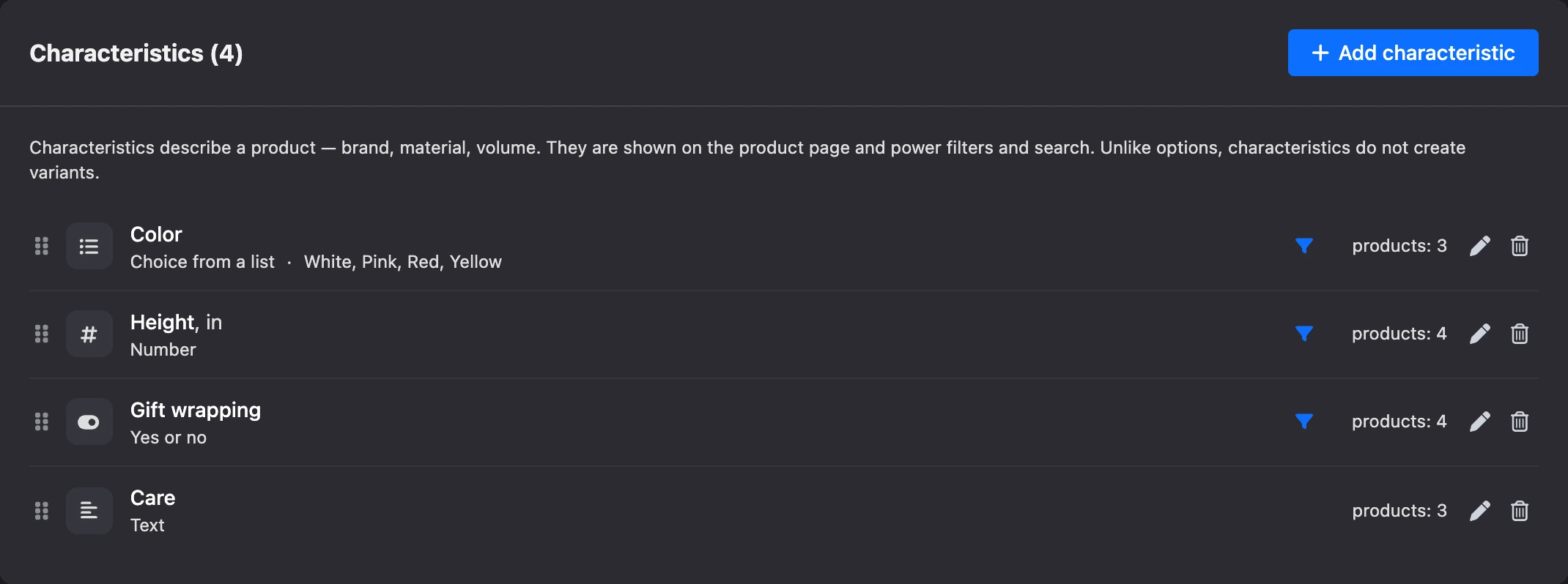Attribute directory