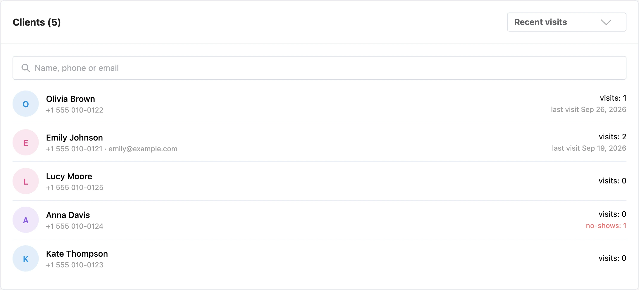 Client list