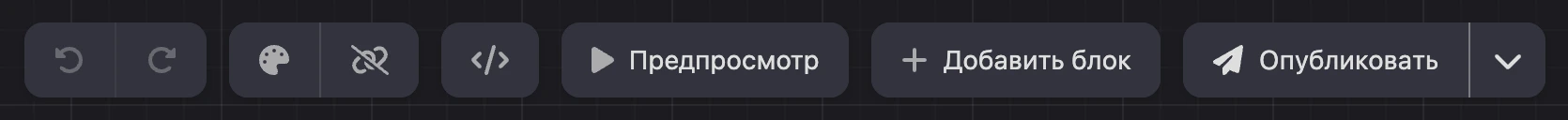 Панель над картой