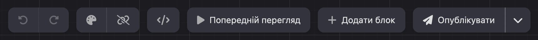 Панель над картою